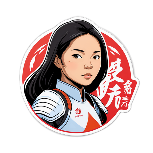 展現謝淑薇精神的勇氣貼紙