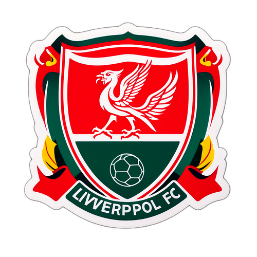 Dynamisches Liverpool FC Symbol im grafischen Design