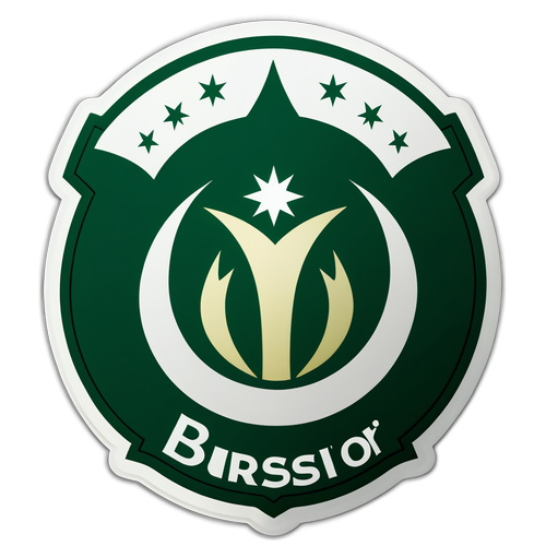 Bursaspor'un Emblamı ve Renk Temalı Sticker