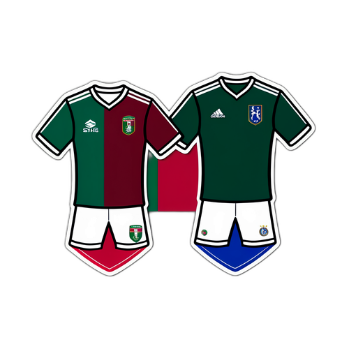 Fun samolepka s dresy Fluminense a Chelsea