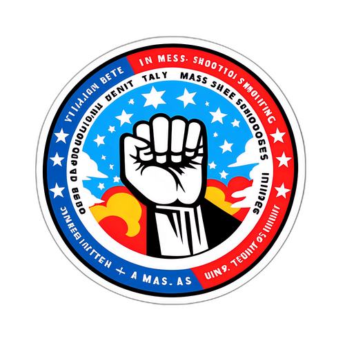 Stiker Simbol Persatuan untuk Mencegah Penembakan Massal