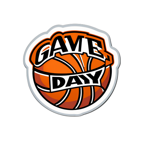 Magandang Sticker ng Basketball para sa Araw ng Laro