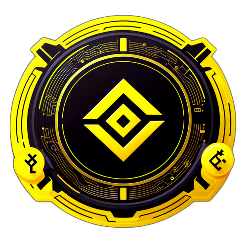 A Binance logó dinamikus grafikai formában