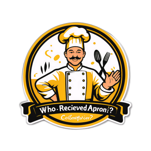 Altın Şef Ceketini Sembolize Eden Sticker