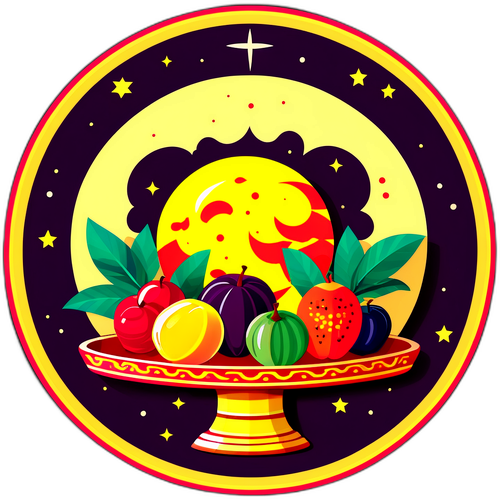 Bình Hoa Trái Cây Đêm Trăng