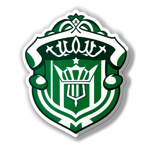 Aufkleber für Real Betis mit dem Slogan '¡Viva Betis!'