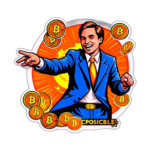 Kreativní koláž Bitcoinu a Marpa