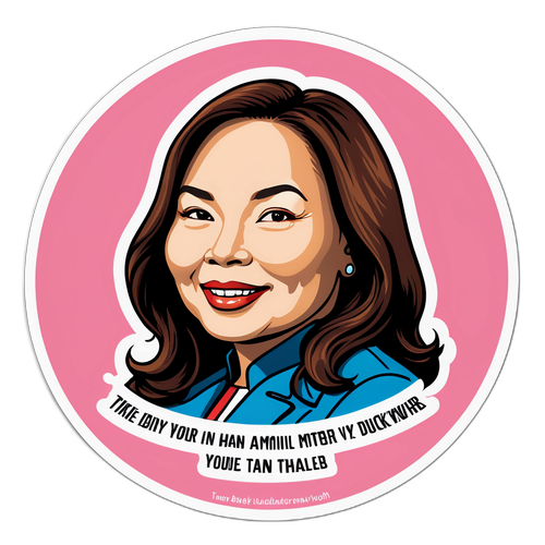 Stylized Portrait of Tammy Duckworth with Inspirational Leadership Quotes