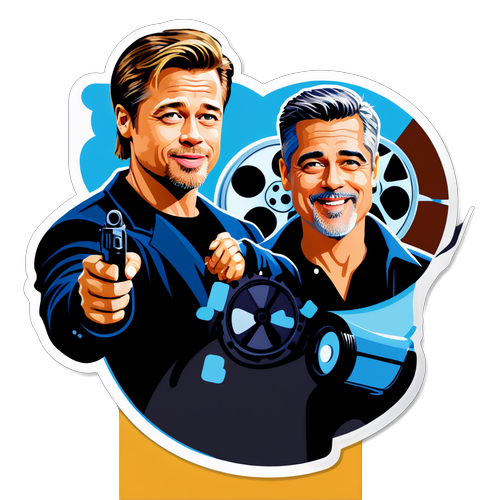 Brad Pitt e George Clooney: Famosi e Divertenti in una Vignetta Epica!