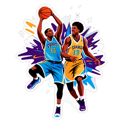 Artistikong Representasyon ng mga Manlalaro ng Basketball