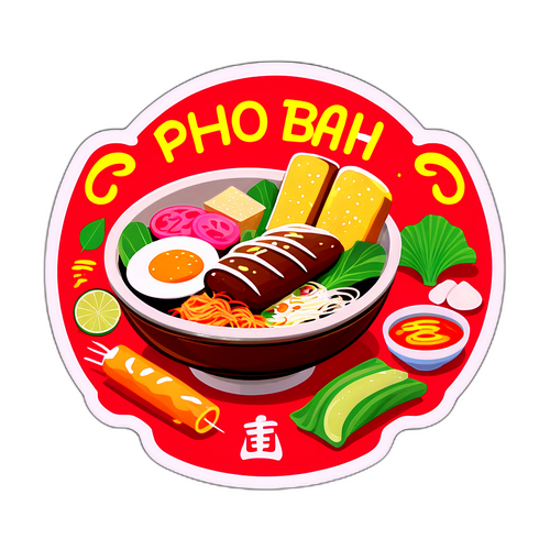 Sticker cultural despre bucătăria tradițională vietnameză