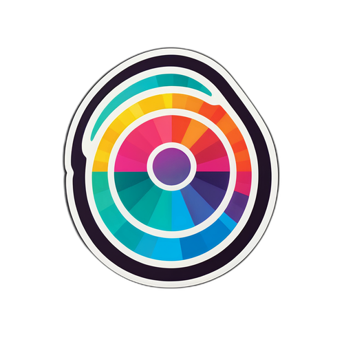 Sticker Minimalista del Logotipo de Telefe