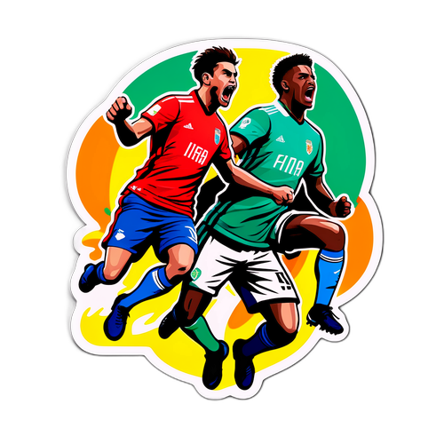 Sticker Momen Inten Pertandingan Sporting vs Casa Pia