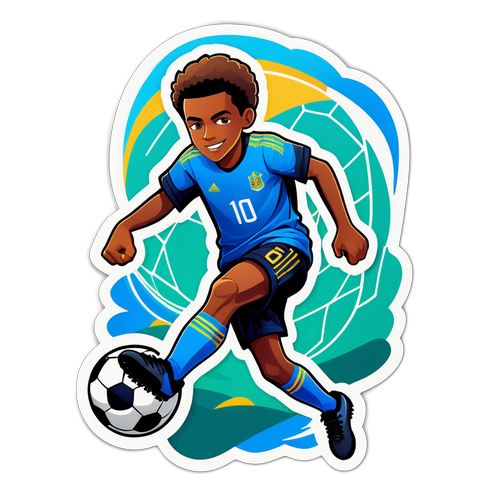 Ambisiøs Lamine Yamal Klistremerke