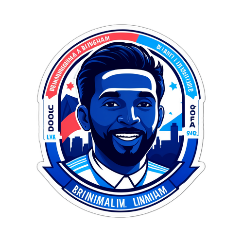 สติ๊กเกอร์แฟนบอลเบอร์มิงแฮมที่สวยงามมีความหมายเชิงบวก