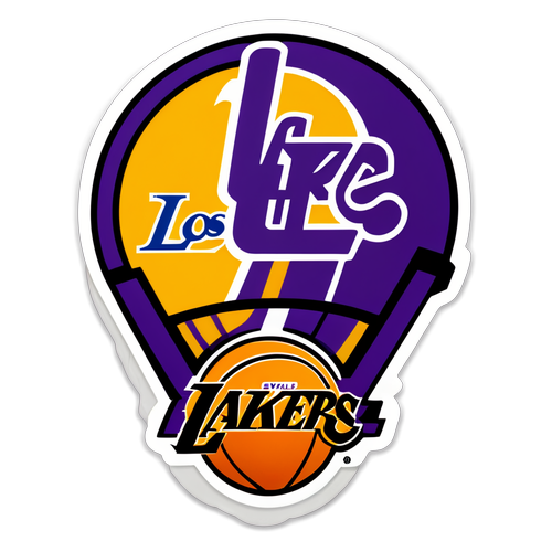 Les Lakers de Los Angeles : Le Sticker Indispensable Pour Tous les Fans de Basket!