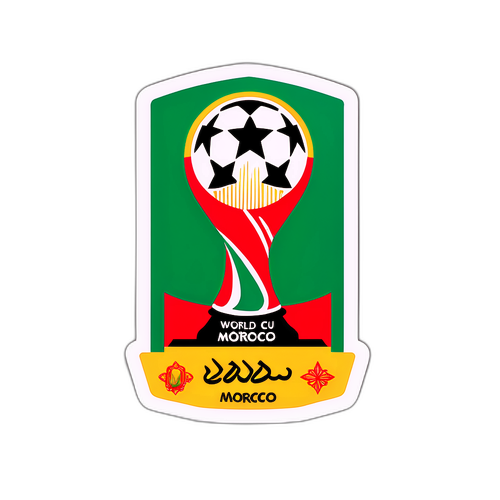 สติกเกอร์บรรยากาศฟุตบอลโลก 2022 ที่โมร็อกโก