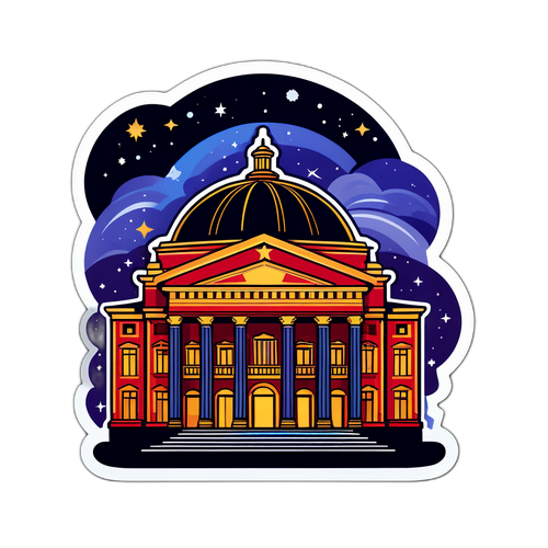 Národní divadlo v noční atmosféře