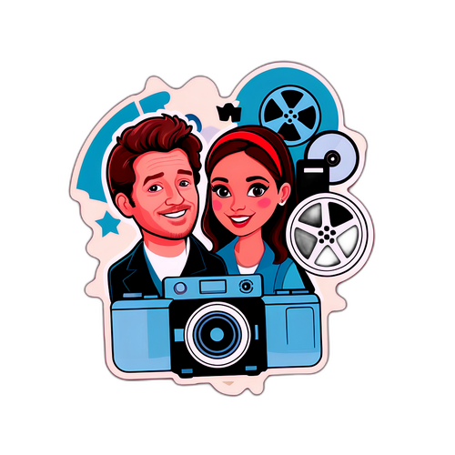 Whimsical Sticker of Christopher Briney