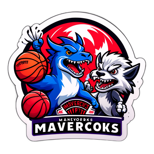 Sticker ng Mavericks vs Raptors