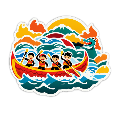 龍舟競賽場景