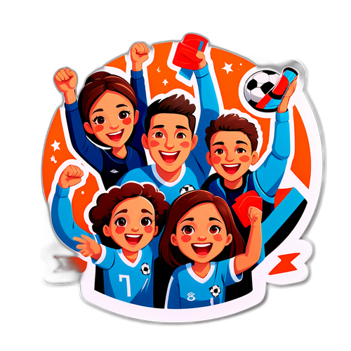 ครอบครัวเชียร์ฟุตบอลในสนาม