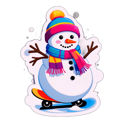 Снеговик на коньках