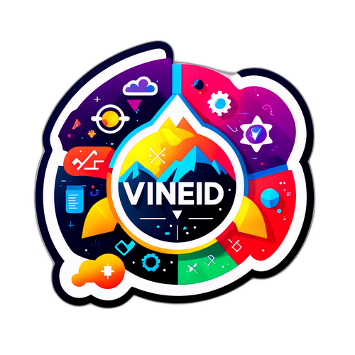 Thiết kế nhãn VNEID kết hợp công nghệ và đổi mới
