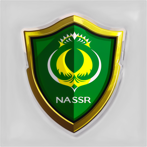 Escudo do Al Nassr com Elementos do Futebol