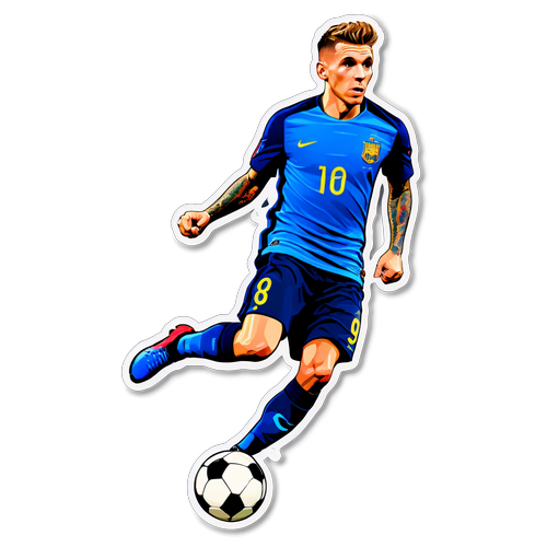 Futbolun Hızını Hisset! Lucas Digne ile Harika Bir Sticker Tasarımıyla Ayrıca Duvardınızda!