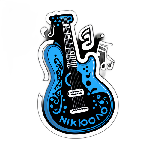 Стильная наклейка с никнеймом Николай Носков