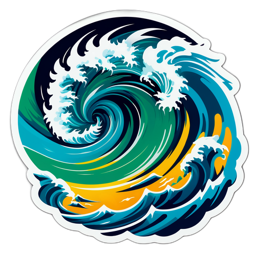 Adesivo Avventuroso: Uragano Melissa