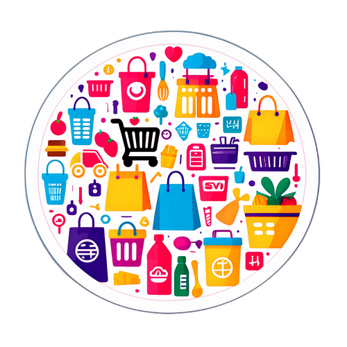  domestic demand 购物主题贴纸 