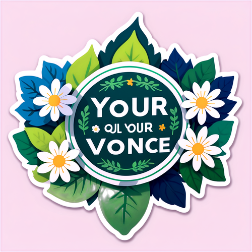 Empower Nature: "Your Voice, Your Choice" - A Serene Reminder to Make Every Vote Count!