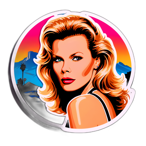 Glamouröse 80er Jahre Hollywood-Szene