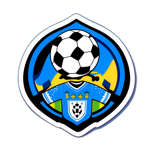 Adesivo Vibrante do Grêmio com Elementos Gaúchos