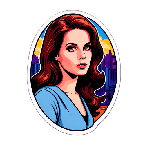 Lana Del Rey szimbolikus pillantása egy retro városi tájban