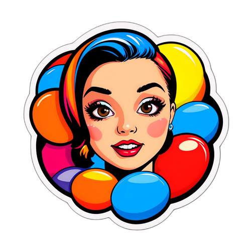 カラフルなポップアートスタイルのデザイン