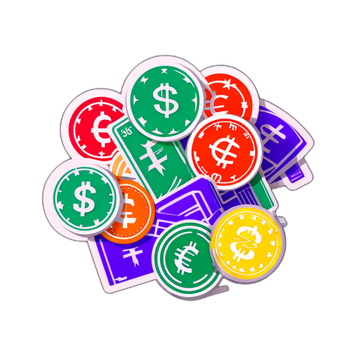 กราฟิกแพทเทิร์นแสดงอัตราแลกเปลี่ยนเงินตราในรูปแบบที่แตกต่าง