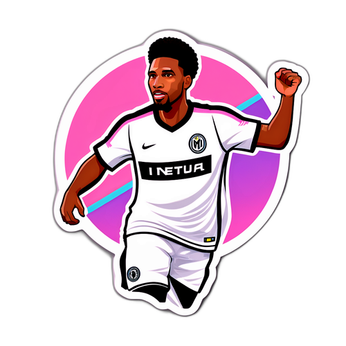 สติกเกอร์อินเตอร์ไมอามี featuring นักเตะชื่อดังในท่าท้าทาย