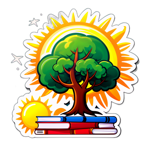 学生成长贴纸设计