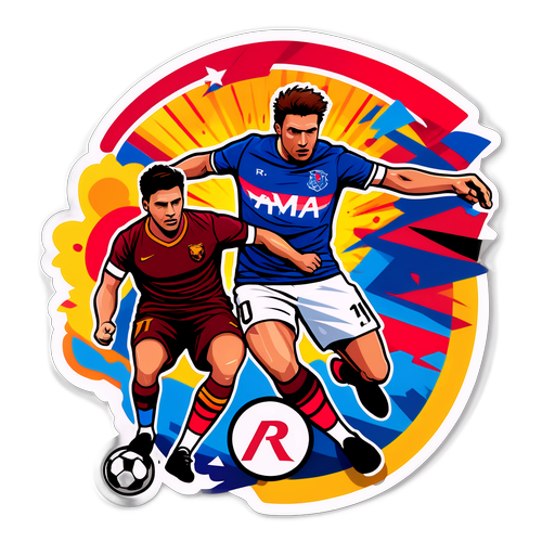 Rangers vs Roma Sticker