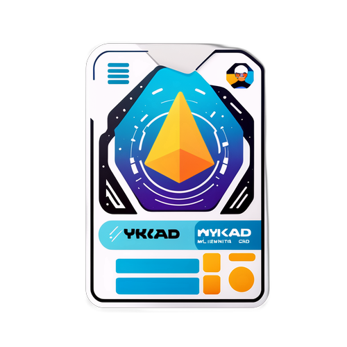 Rekaan Sticker MYKAD Futuristik