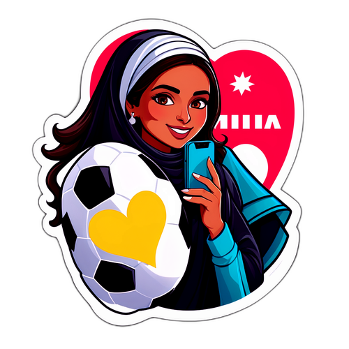 Sari Essayah - Jalkapallon ja naisten urheilun rakkauden sticker
