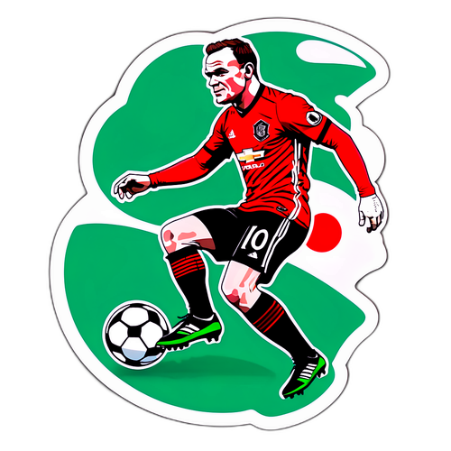 Konstnärlig skiss av Wayne Rooney
