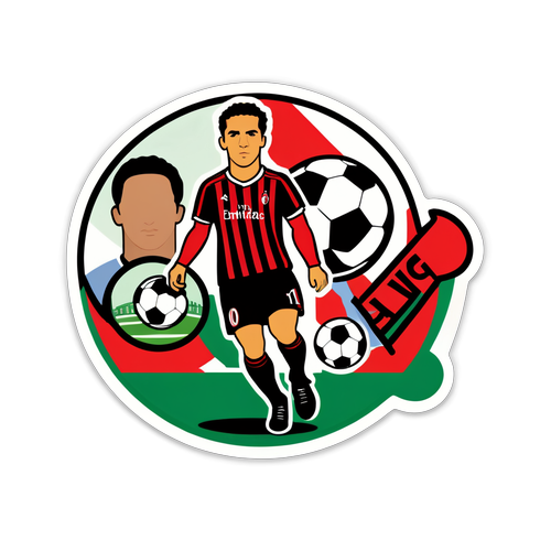 Stiker Budaya Bola Sepak Milan