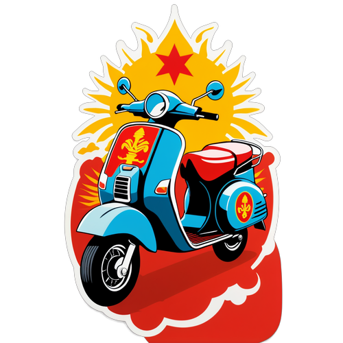 Sticker xe máy cổ điển Việt Nam