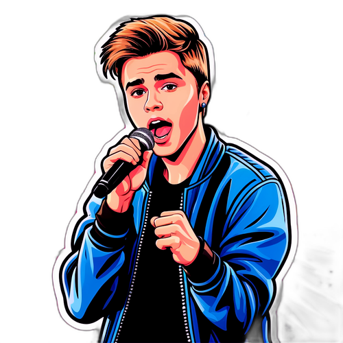 Justin Bieber képregény stílusban