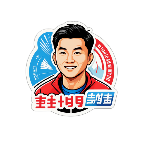 激勵運動的標語貼紙設計