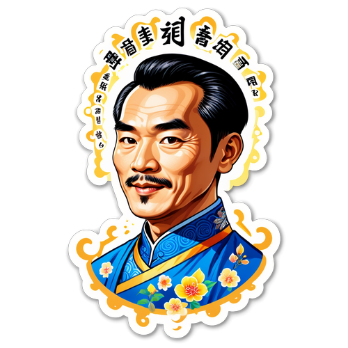 纪念王显才的贴纸